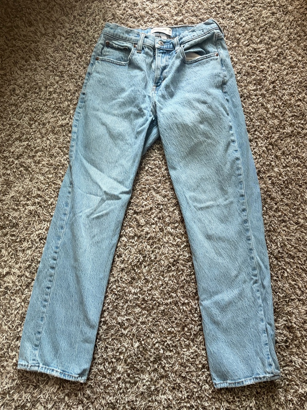 Abercrombie and Fitch Curve Love 90s Straight Midrise